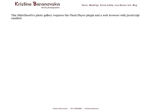 Kristīnes Baranovskas foto pakalpojumi, 